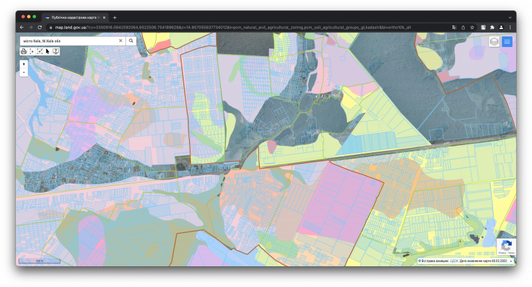 Кадастрова карта україни 2022